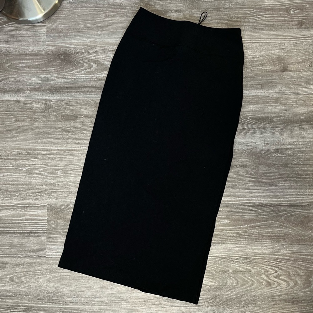 Black maxi skirt